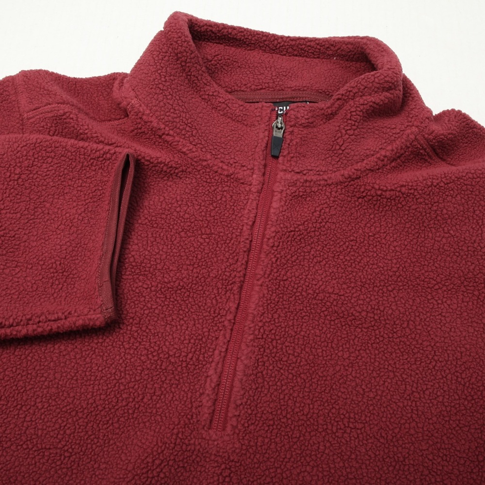 Cuts Clothing Fleece Mens 2XL Cabernet Sherpa 1/2 Zip Pockets